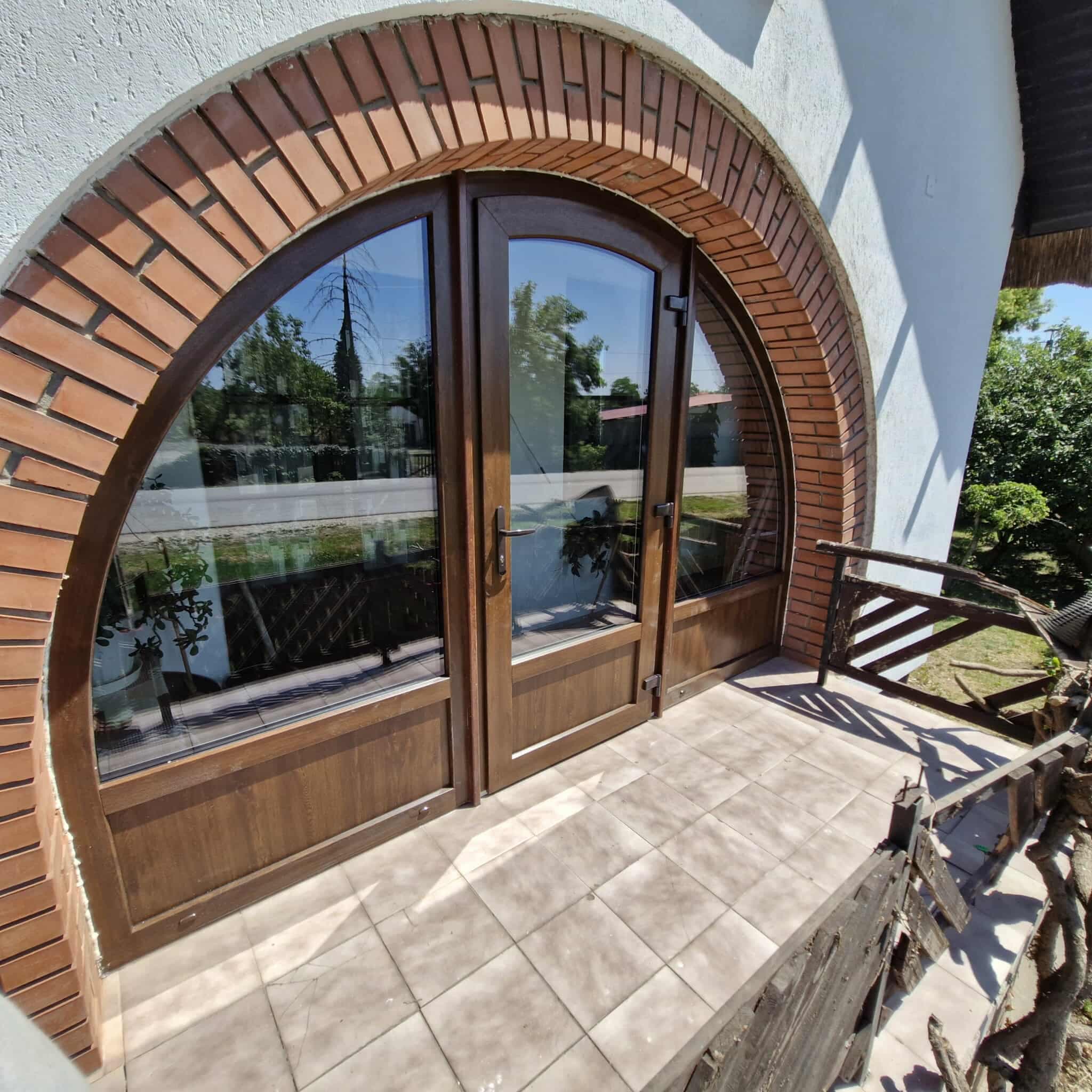 Félköríves sorolt szerkezet beépítése